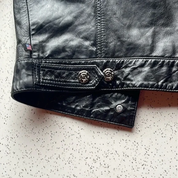 Polo Ralph Lauren Black Leather Jacket - Picture 3 of 9